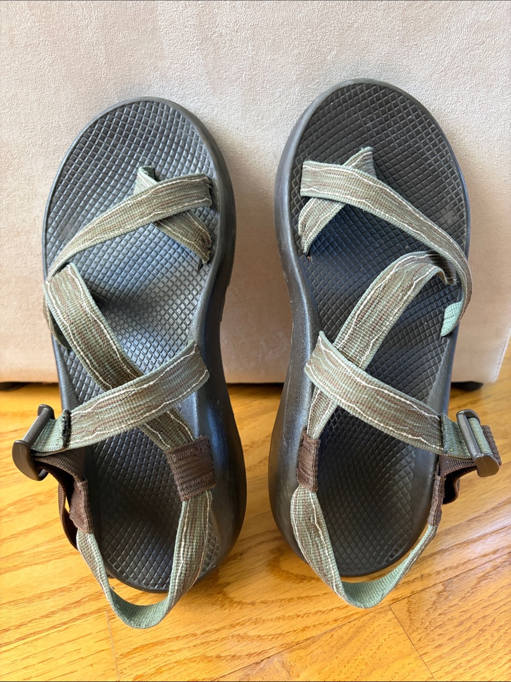 Chaco Kids Olive and Brown Outdoor Sport Sandals
